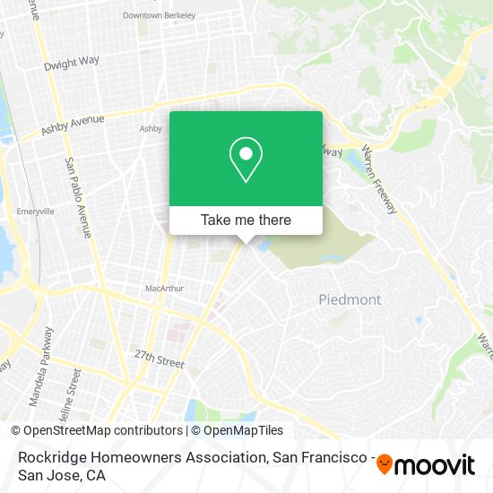 Rockridge Homeowners Association map