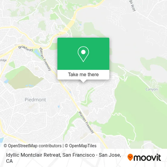 Idyllic Montclair Retreat map