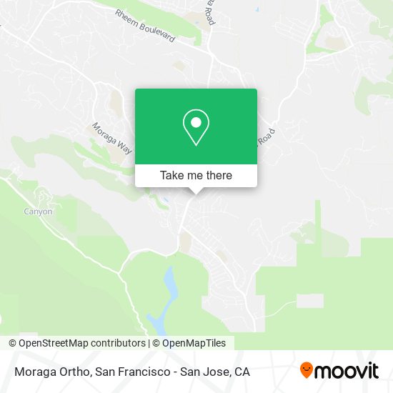 Moraga Ortho map