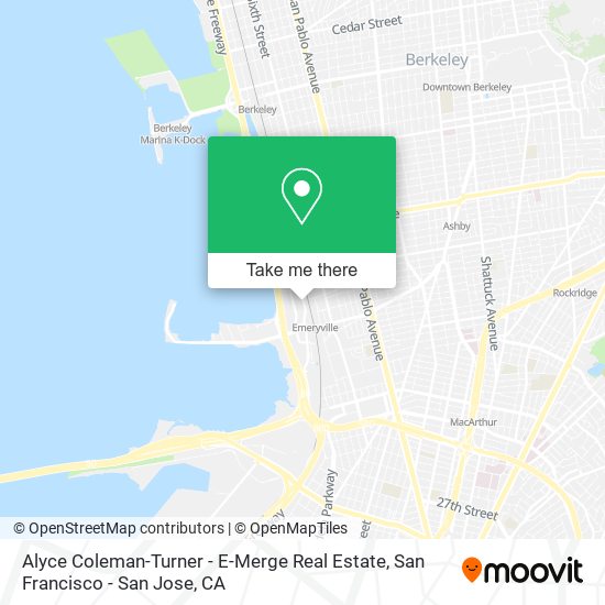 Mapa de Alyce Coleman-Turner - E-Merge Real Estate