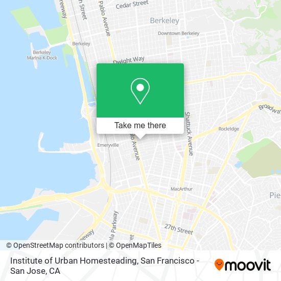 Institute of Urban Homesteading map