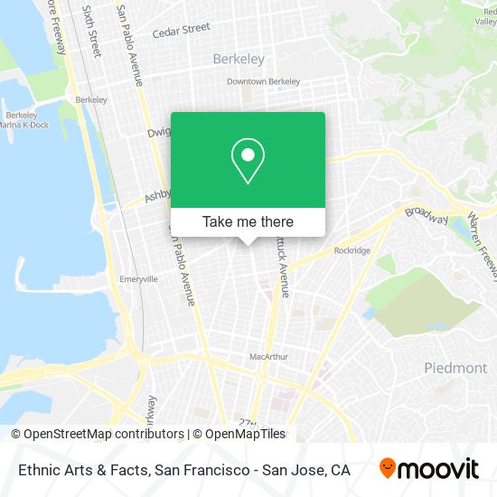 Ethnic Arts & Facts map