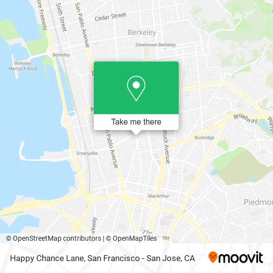 Happy Chance Lane map