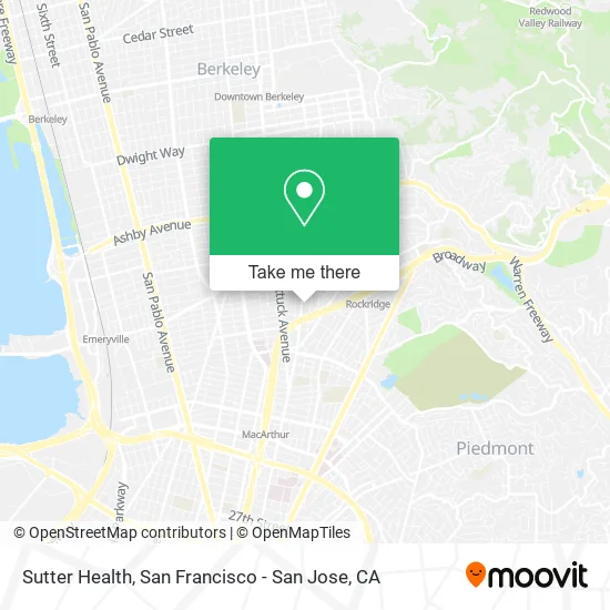 Sutter Health map
