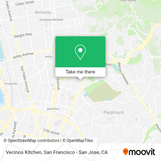 Vecinos Kitchen map