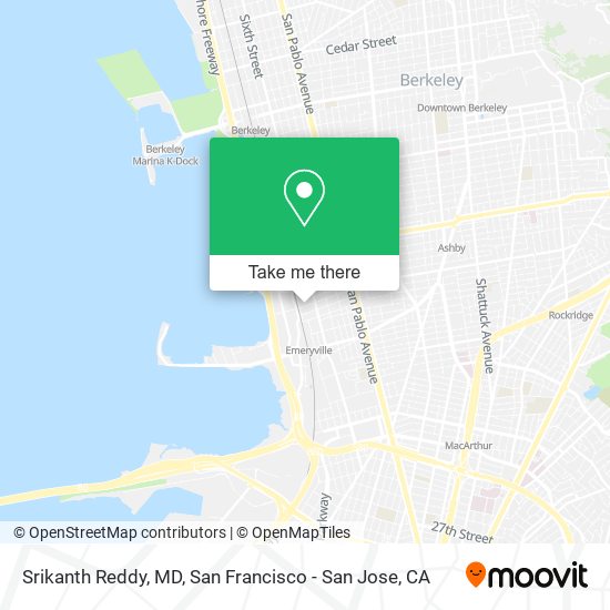 Srikanth Reddy, MD map