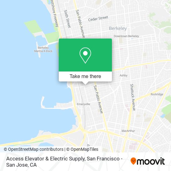 Access Elevator & Electric Supply map