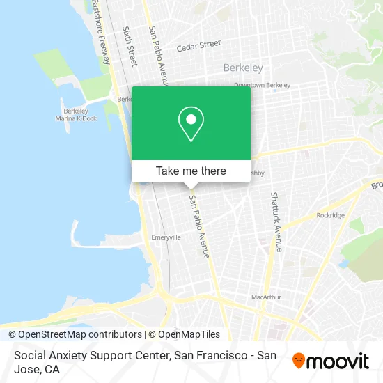 Social Anxiety Support Center map