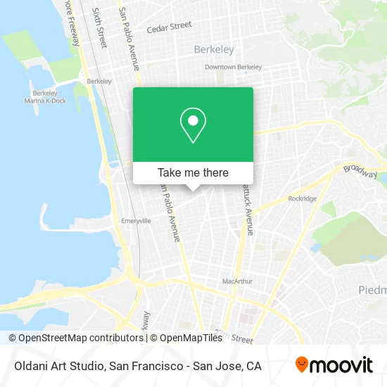 Oldani Art Studio map