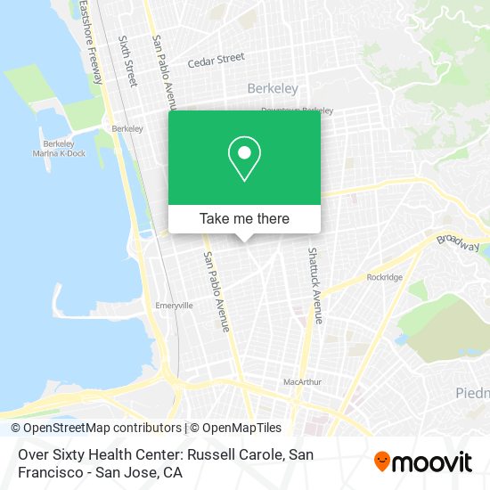 Mapa de Over Sixty Health Center: Russell Carole