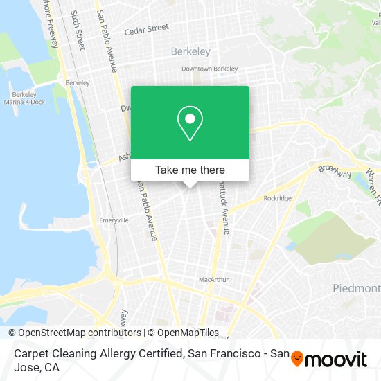 Carpet Cleaning Allergy Certified map