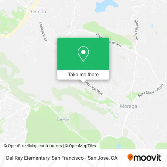 Del Rey Elementary map