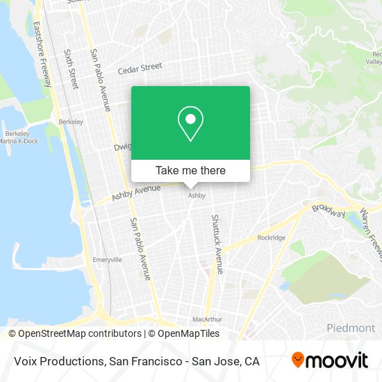 Voix Productions map