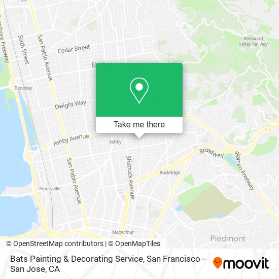 Bats Painting & Decorating Service map