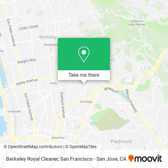 Berkeley Royal Cleaner map