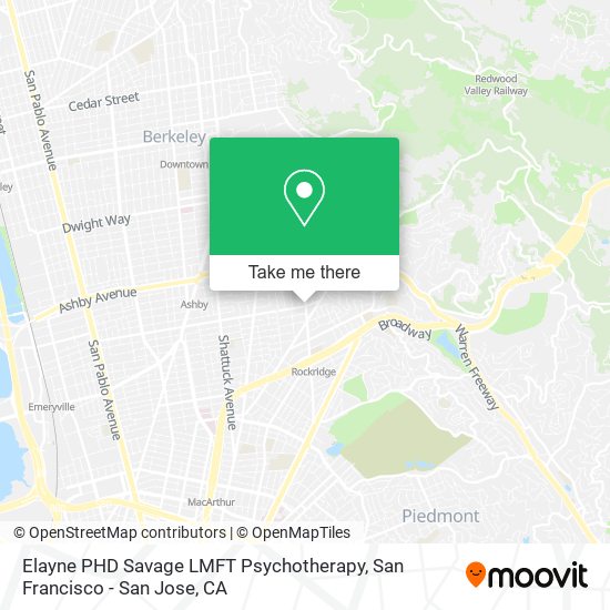 Mapa de Elayne PHD Savage LMFT Psychotherapy