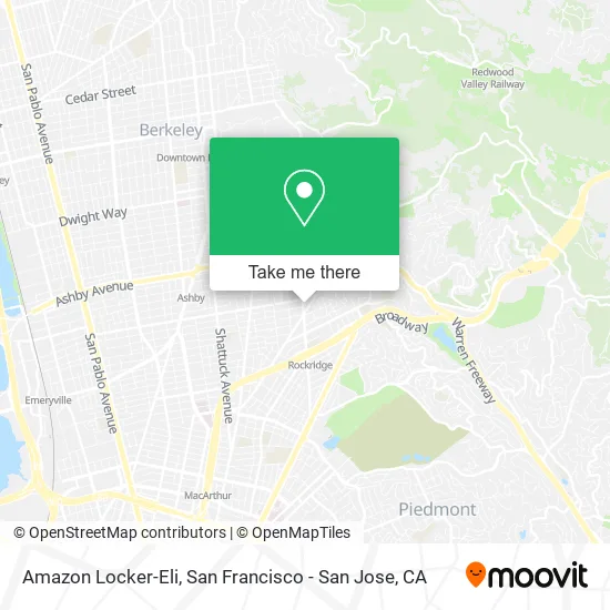 Mapa de Amazon Locker-Eli