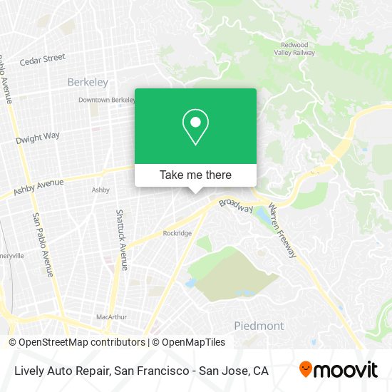Lively Auto Repair map