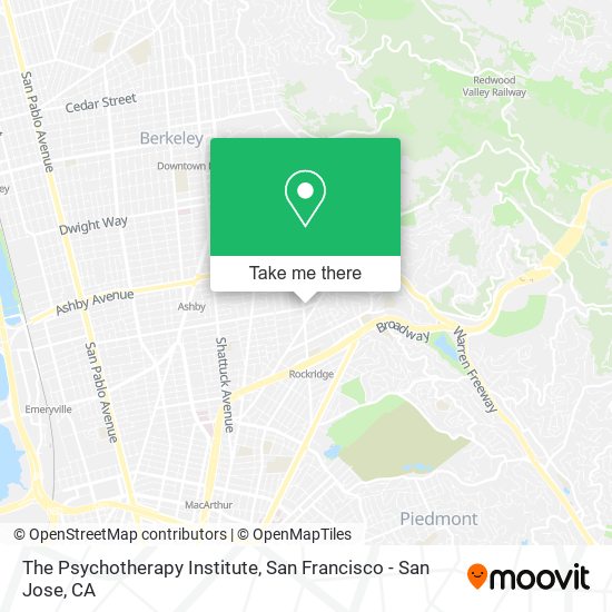 The Psychotherapy Institute map
