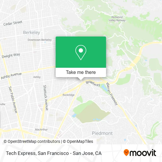 Mapa de Tech Express