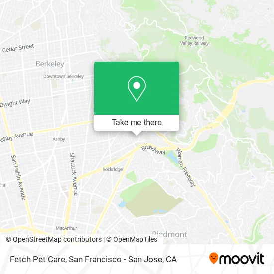 Mapa de Fetch Pet Care