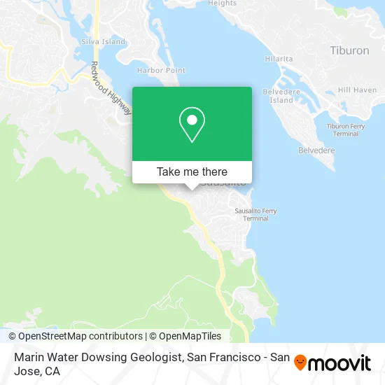 Marin Water Dowsing Geologist map