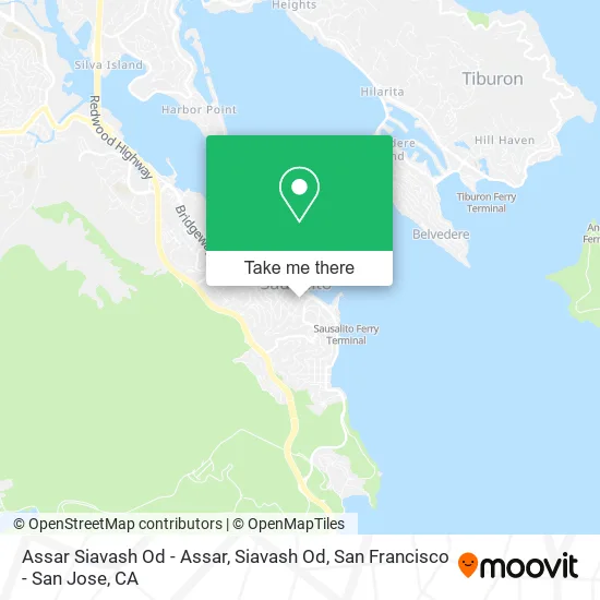 Mapa de Assar Siavash Od - Assar, Siavash Od