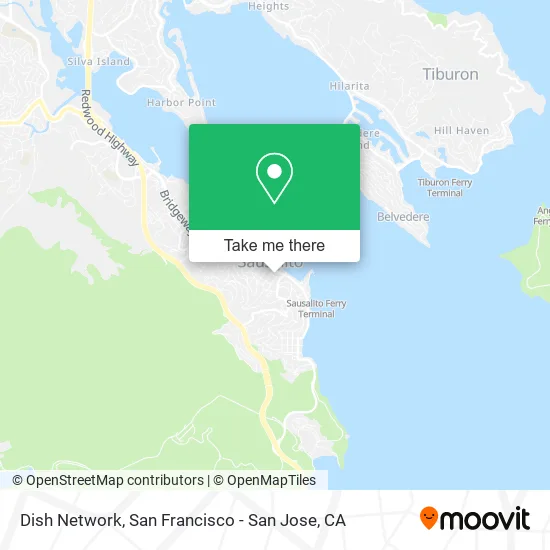 Mapa de Dish Network