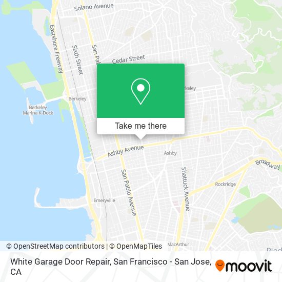 White Garage Door Repair map