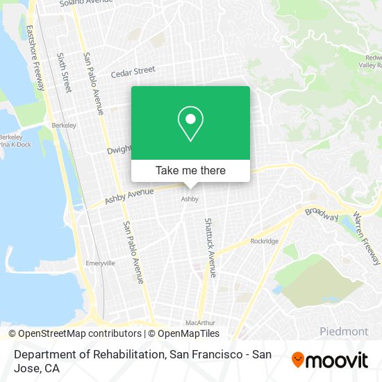 Mapa de Department of Rehabilitation