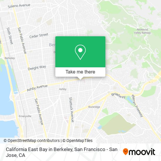 California East Bay in Berkeley map