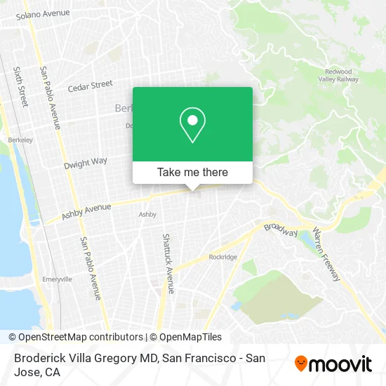 Broderick Villa Gregory MD map