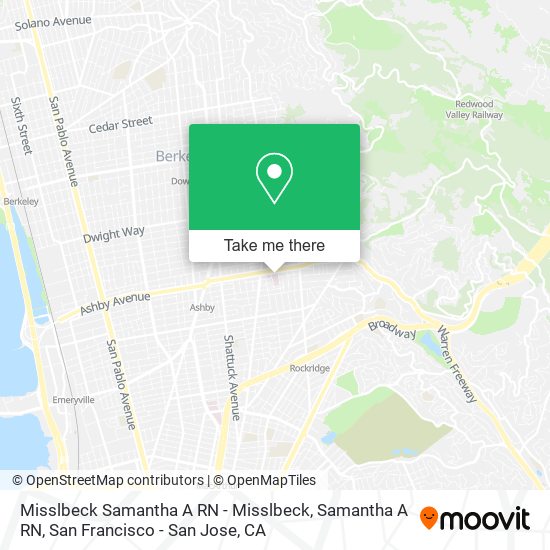 Misslbeck Samantha A RN - Misslbeck, Samantha A RN map