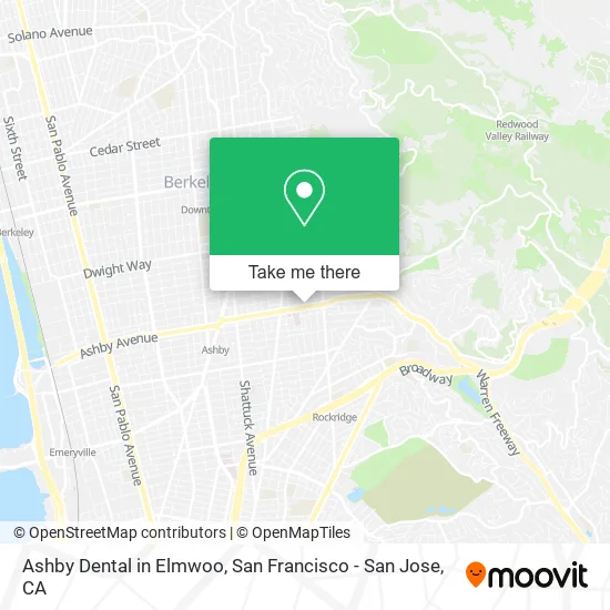 Mapa de Ashby Dental in Elmwoo