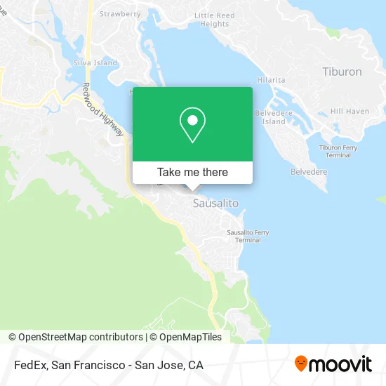 FedEx map