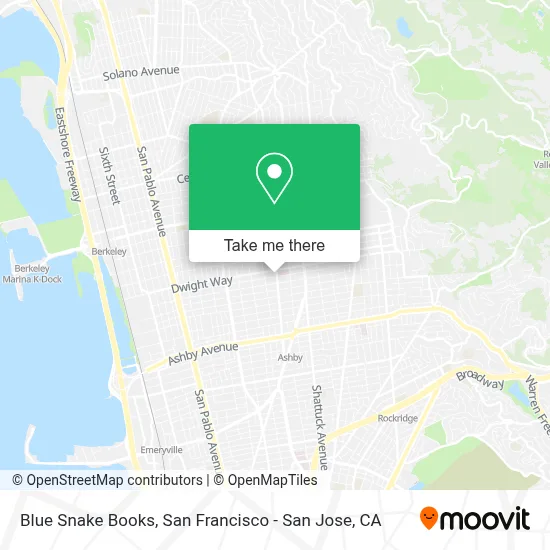 Blue Snake Books map