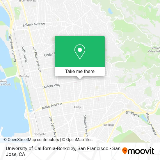 University of California-Berkeley map