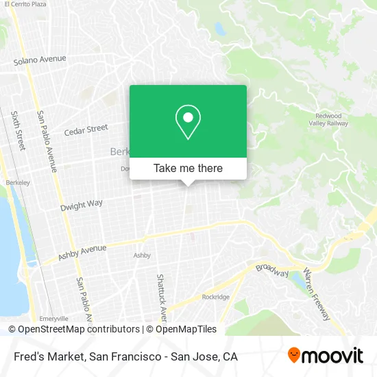 Mapa de Fred's Market