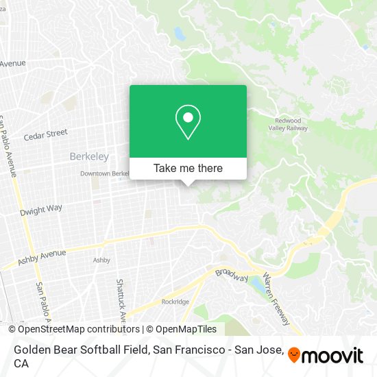 Golden Bear Softball Field map
