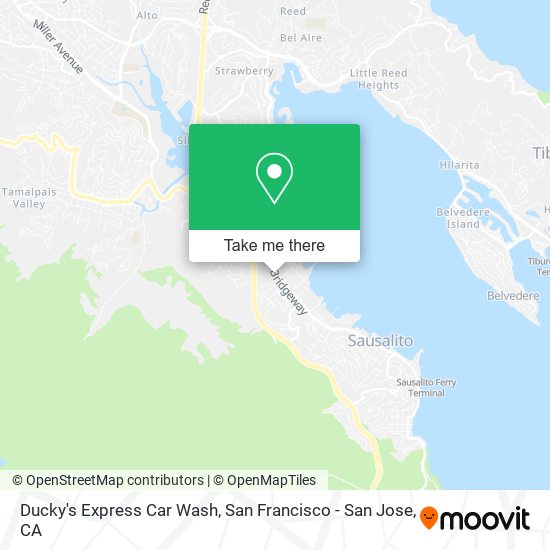 Ducky's Express Car Wash map