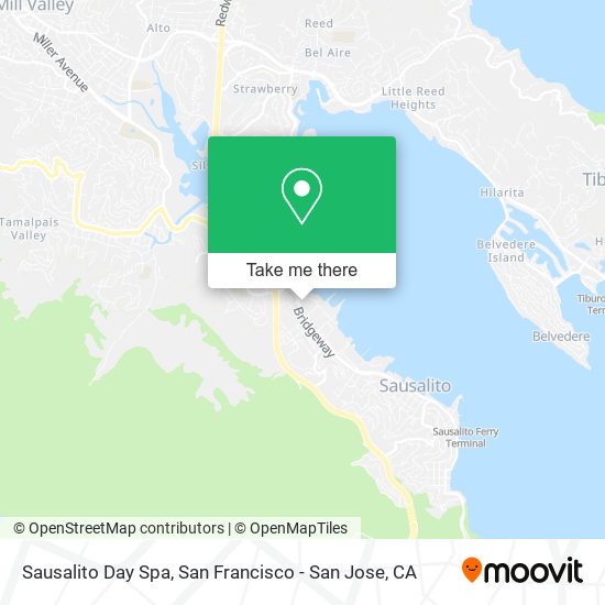 Sausalito Day Spa map