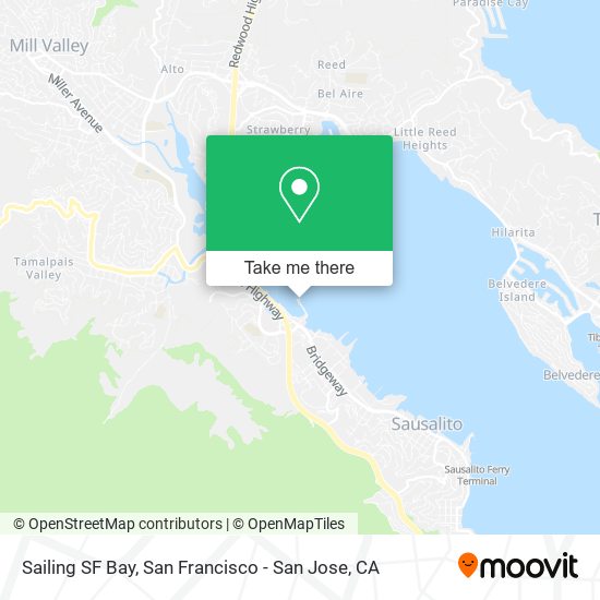 Sailing SF Bay map