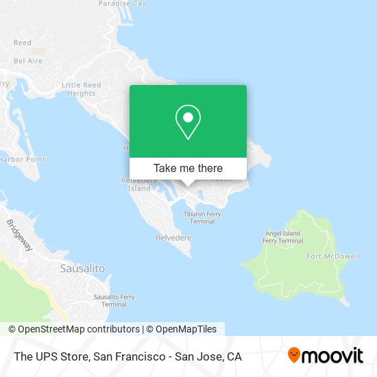 The UPS Store map