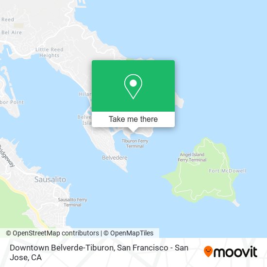 Mapa de Downtown Belverde-Tiburon