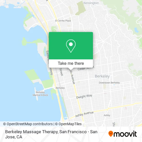 Mapa de Berkeley Massage Therapy