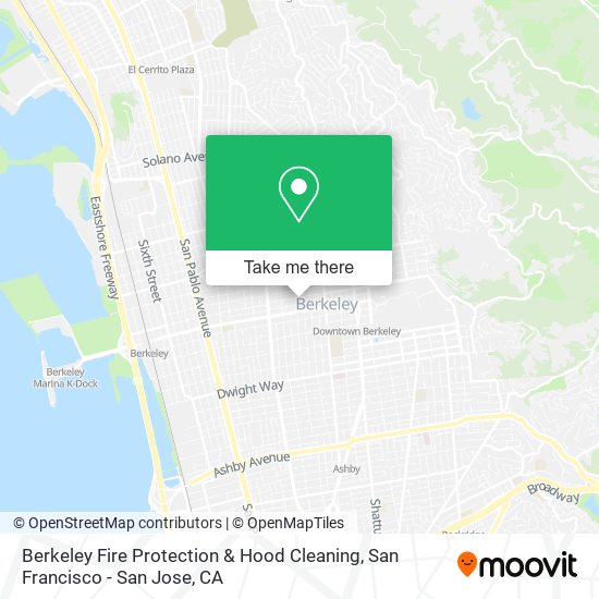 Berkeley Fire Protection & Hood Cleaning map