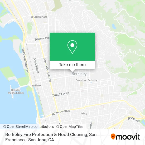 Mapa de Berkeley Fire Protection & Hood Cleaning