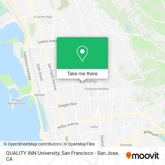 QUALITY INN University map