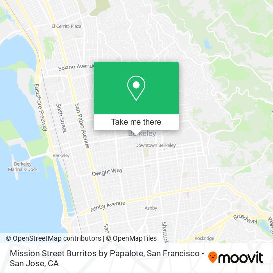 Mission Street Burritos by Papalote map