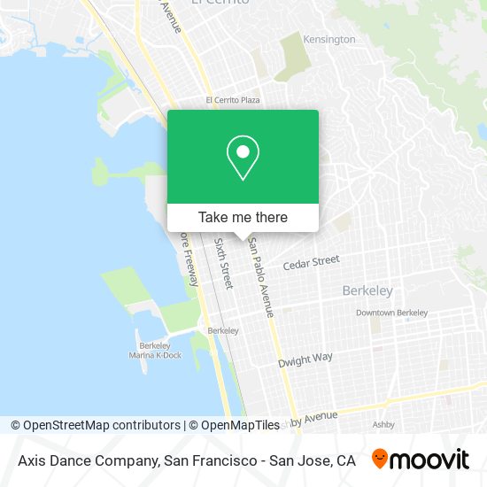 Mapa de Axis Dance Company